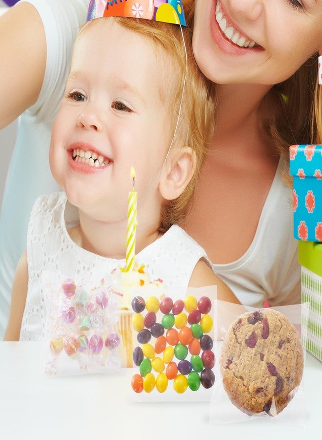 وولاين أكياس بسكويت ذاتية الإغلاق من والين، 200 قطعة، مقاس 3.9 × 3.2 بوصة، أكياس سيلوفان هولوغرافية، أكياس حلوى فردية قابلة لإعادة الإغلاق، مثالية لحفلات التخرج، وحفلات الزفاف، وأعياد الميلاد، وهدايا الحفلات، ومستلزمات تغليف الحلويات والمخابز - Image 5